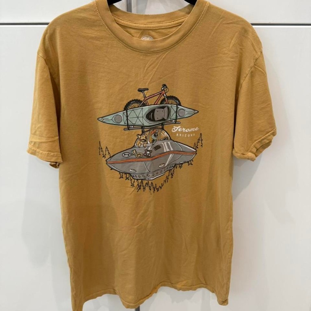 Men's or women's The Duck Company tee in brown and tan #ducktee 100% Cotton‎
